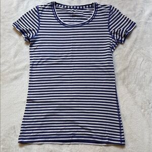 Striped Purple and White Women's Top